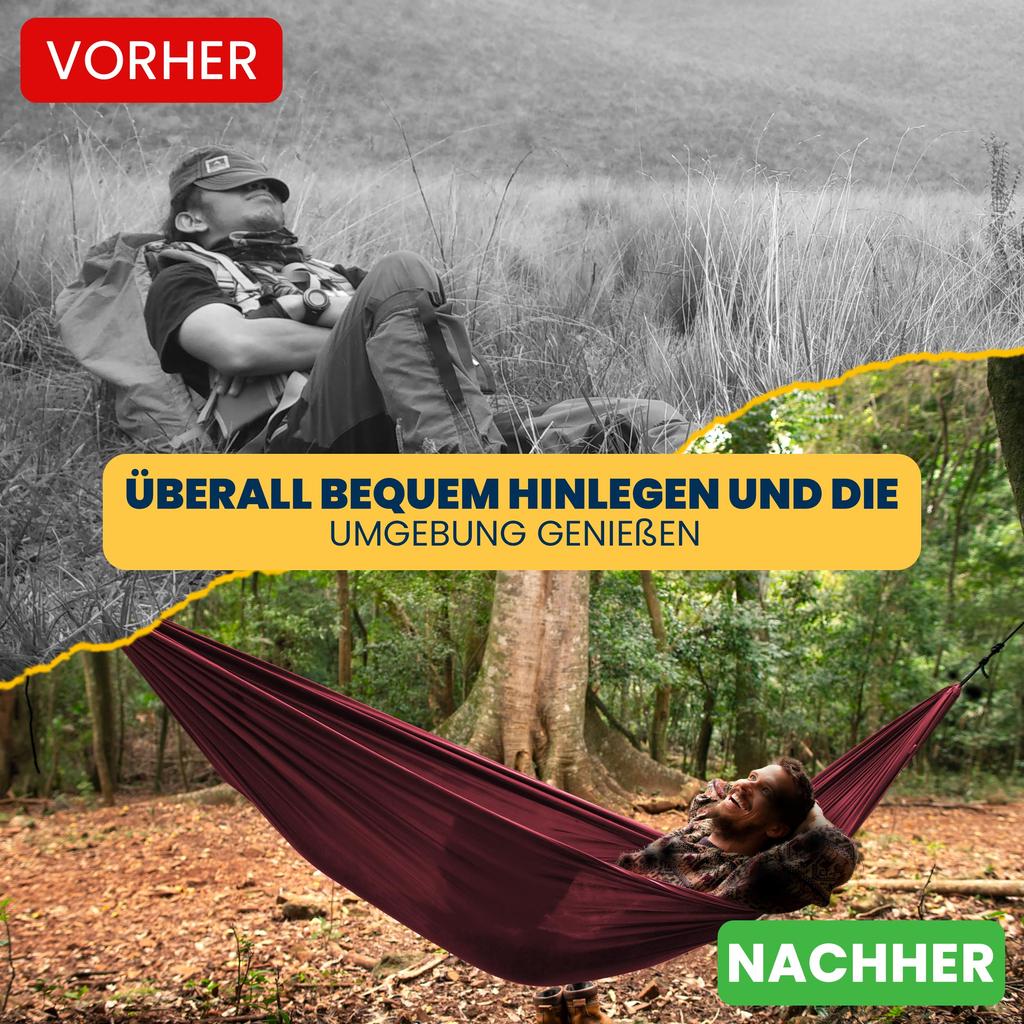 Ticket To The Moon Outdoor Camping Hammock Compact Hammock Burgundy Japanese 41009 [Official Product]