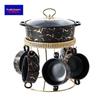 Qianxing Keramik Marmor Suppentopf Set