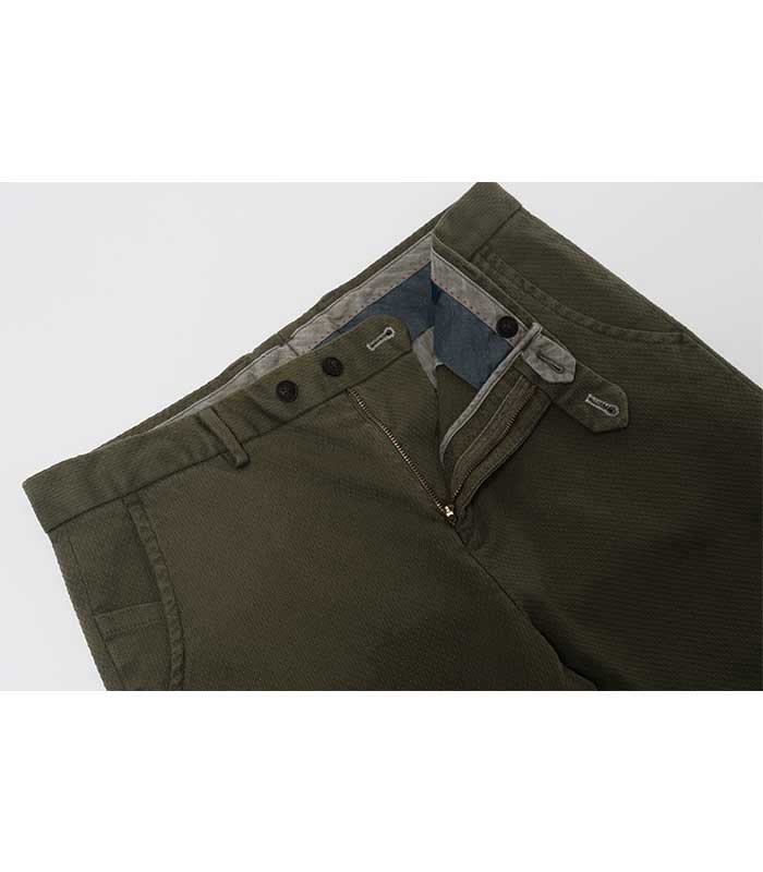 BLACKBROWN Garment-Dyed Slim Fit Cotton Pants [Khaki]