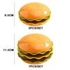 Burger-Shaped Stackable Hamburger Plate Set 5/7 Layers Bone Spit Plate Dinnerware Set  Table Decor