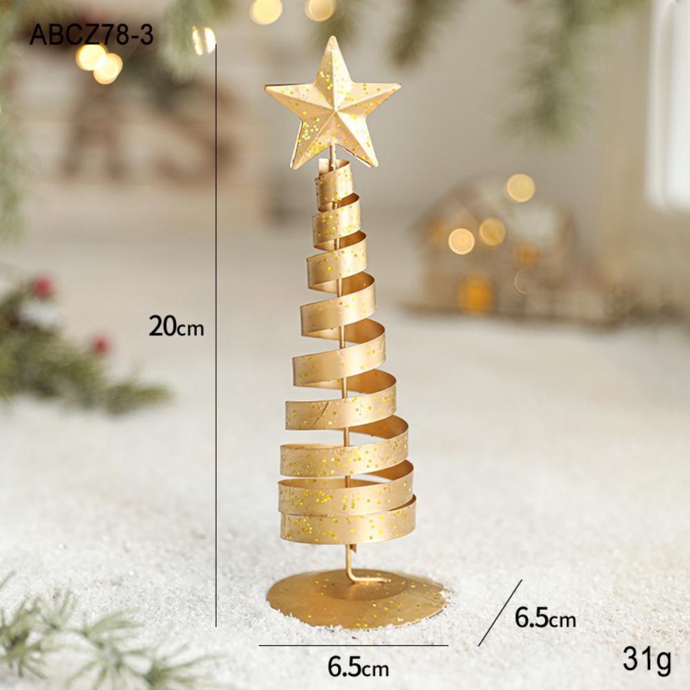 Goldener Weihnachtsbaumspitzenstern Eisen Metall Weihnachtsbaum Hochwertige Weihnachtsbaumschmuck