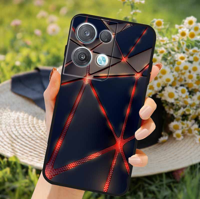 For OPPO Reno 8 Pro 5G Cases Fashion Soft Silicone TPU Shockproof Back Covers For OPPO Reno8 Pro + Plus Phone Case Protect Couqe