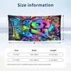 Decorative Artwork Theme Beach Towel Personalized Custom Name & Text Soft Quick Dry Beach Towel for Swimming Travel