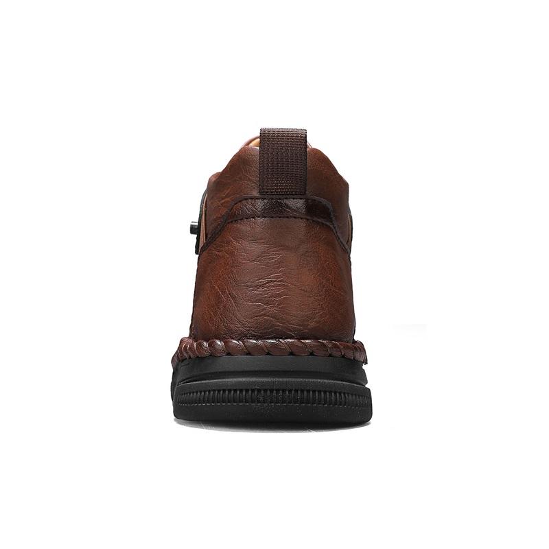 38-48 Mens Handmade Leather Boots Comfortable Ankle Boots for Men Casual Shoes Large Size Tooling Shoes
