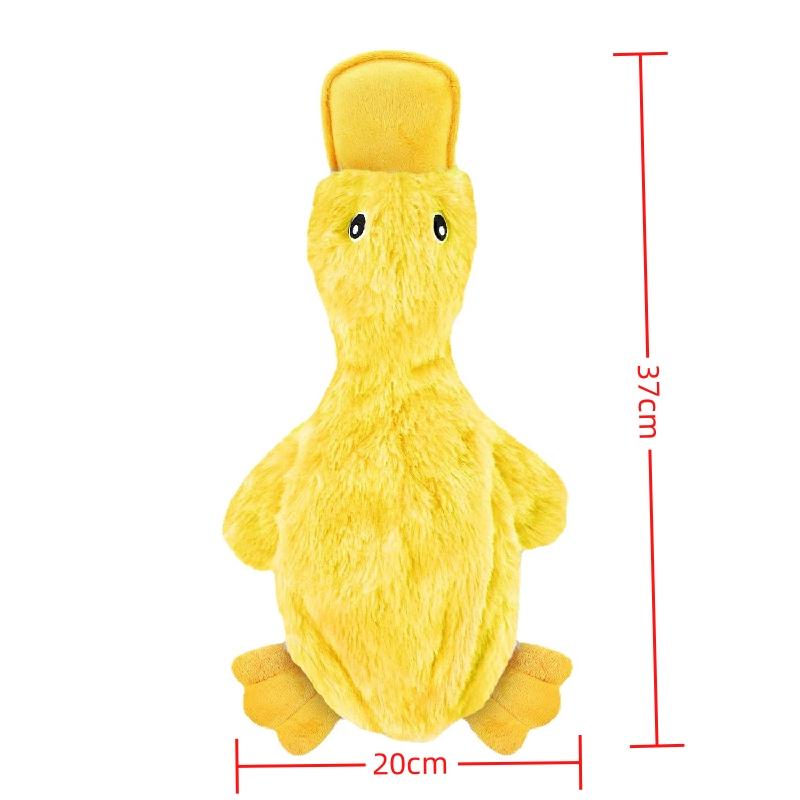 Hond Knuffel Geluidspeelgoed Gele Eend Puppy Piepend Interactief Knuffeldier Bijten Kauwen Rammelaar Huisdierbenodigdheden ontworpen voor Onverwoestbare Honden