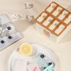 Stampo per Gelato con Coperchio Ermetico, Facile da Sformare, Maker per Popsicle per Alimenti, Design Impilabile con Stampa di Orso, Vassoio per Gelato per Yogurt, Frutta, Latte, Popsicle