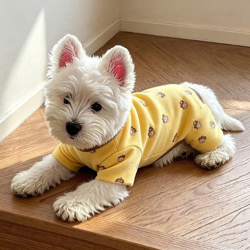 Pet Dog Outfit Four-Legged Belly Cover Shirt Small Breeds Like Teddy Bichon Frise Lightweight Casual Vest
