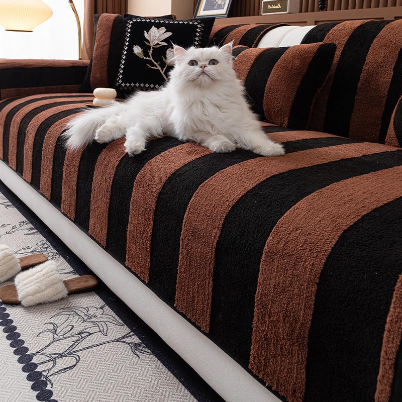 

Новая подушка для дивана, Нескользящая плюшевая подушка для сиденья Осенью и Зимой, Легкая роскошь и Высококлассная накидка на диван 90*160CM