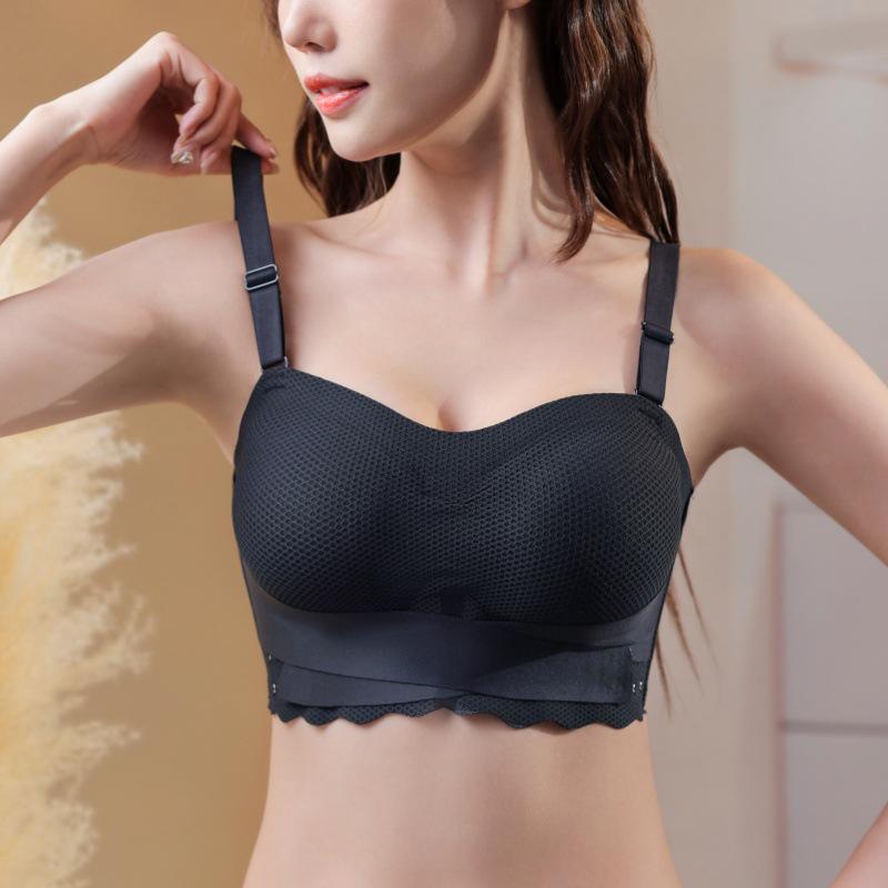 Plus Size Anti-Slip Strapless Minimizer Bra with Removable Straps