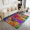 Dia De Muertos Design Art Floor Mat Eco  Flannel Doormat Non Slip Odorless Indoor Floor Rug Soft Short Plush Home Mat