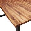 Dining Table with Live Edge Solid Acacia Wood 200x90x75 cm