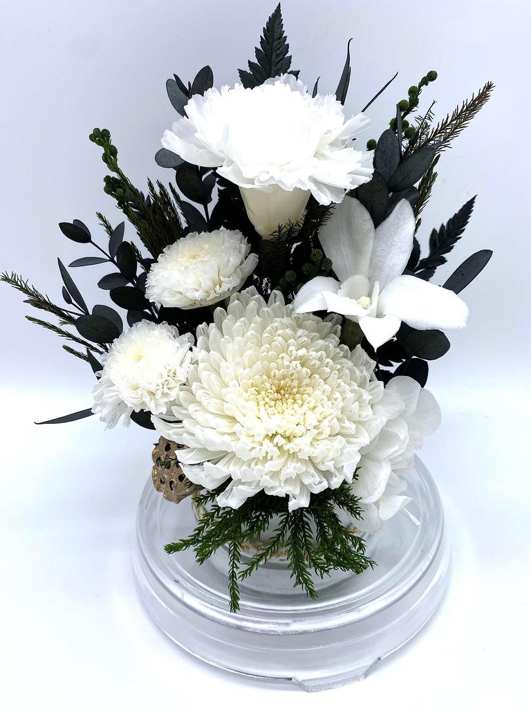 First New Offering Memorial Buddhist Memorial Preserved Flowers that never in a dome case Dome Obon, Obon, Obon, Flowers, Flowers, Obituary,