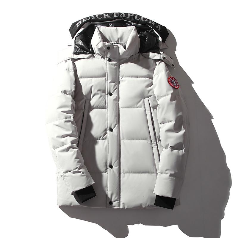 Измененное название продукта:  Унисекс Модная Пуховая Куртка - Осенне-Зимняя Рабочая Одежда для Улицы для Пар L