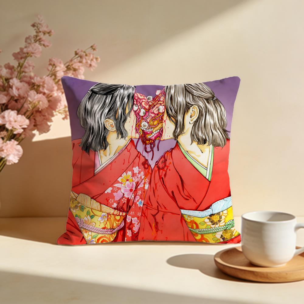 Popular SShintaro Kagoing Cushion Cover Stylish Washable Pillow Cover Ideal for Couch Bedroom Car Decoration