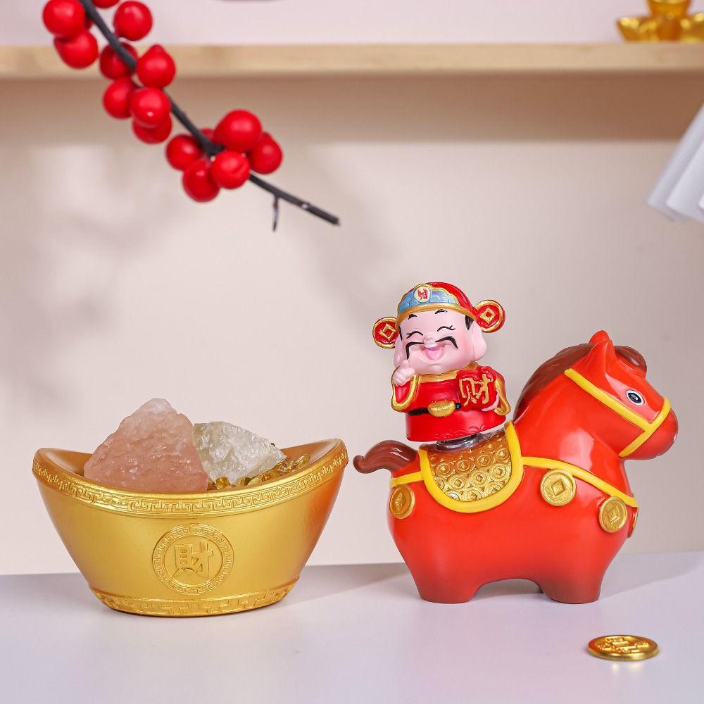 Random 1PC Cute Pony Ornament Kawaii Zodiac Horse Figurines Horse Mascot  Desktop Ornament