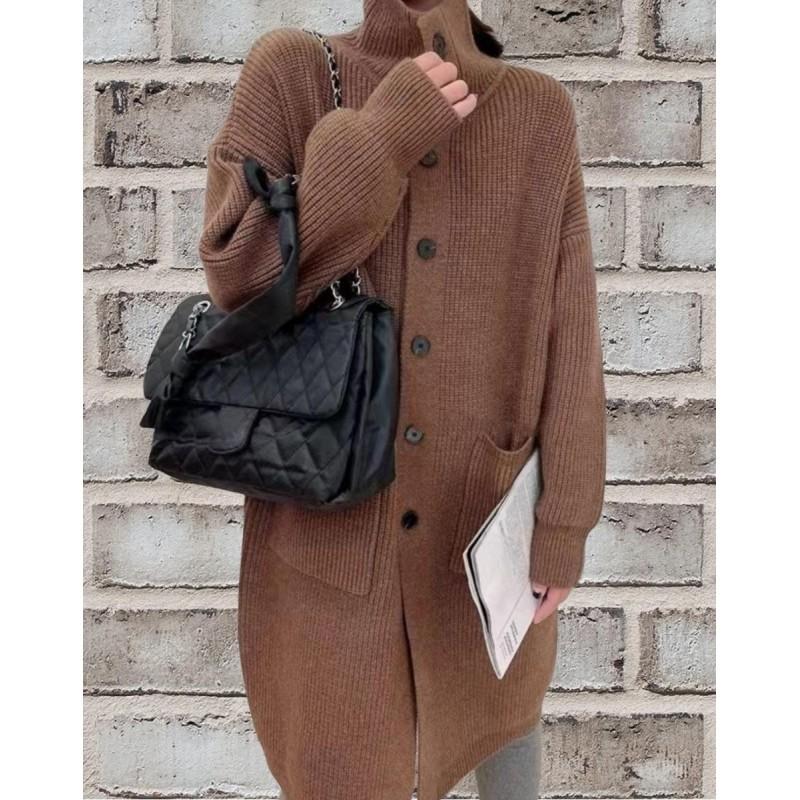 Womens Oversized Knit Cardigan Long Sleeve