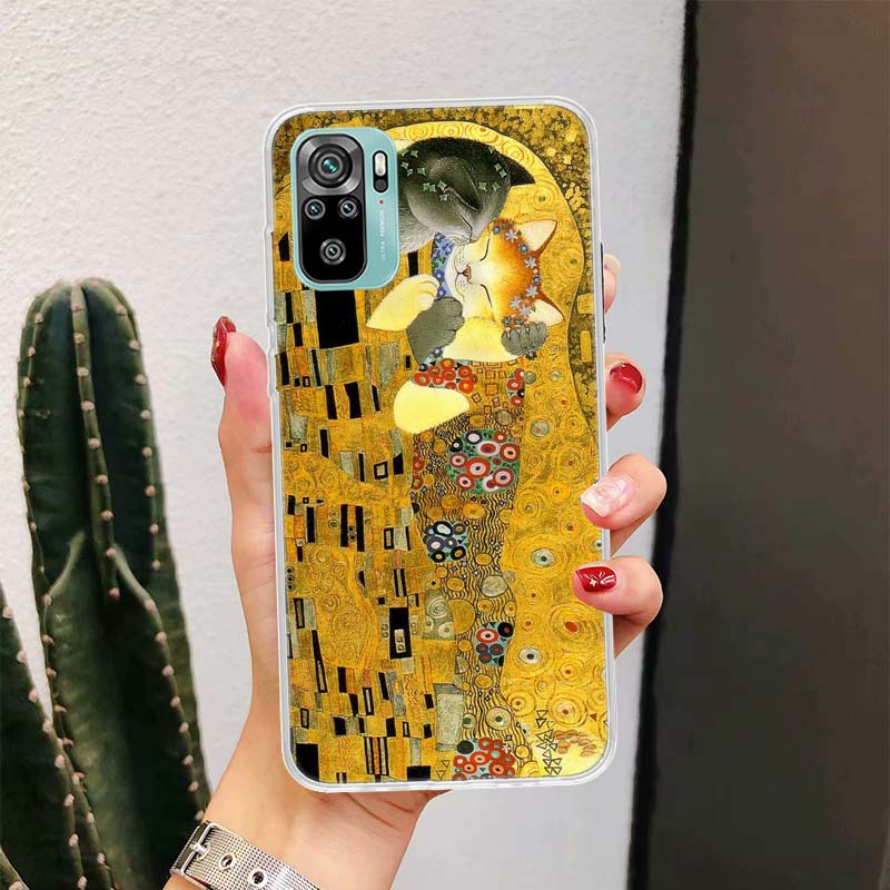 Kiss by Gustav Klimt Desig For Xiaomi Redmi Note 14 13 12 11 Pro Plus Phone Case 14S 12S 11S 11E 11T 10S 10 9S Fundas Cover Coqu