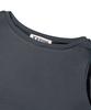 YOUHEE Basic Boat Neck Long Sleeve Charcoal
