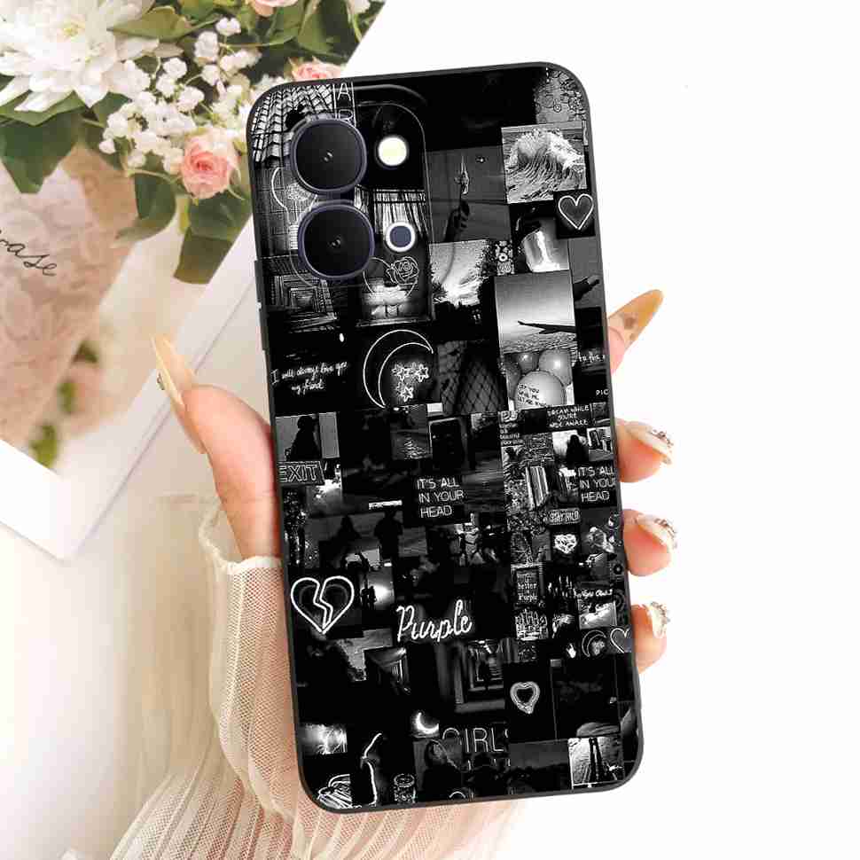 For Vivo Y31d 4G V2543 Case Fashion Cartoon Painting Silicone Full Protcetion Back Cover For Vivo Y 31d Y31D 4G Bumper Shell