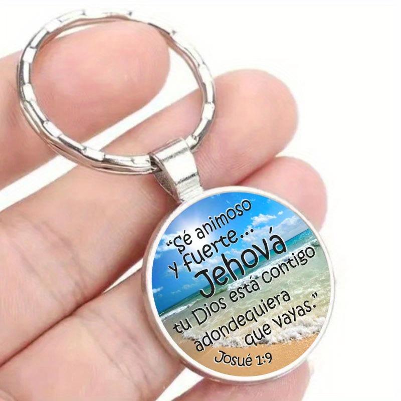JW Alphabet He Will JWORG Time Gemstone Keychain JW Keyring Jesus Keychain