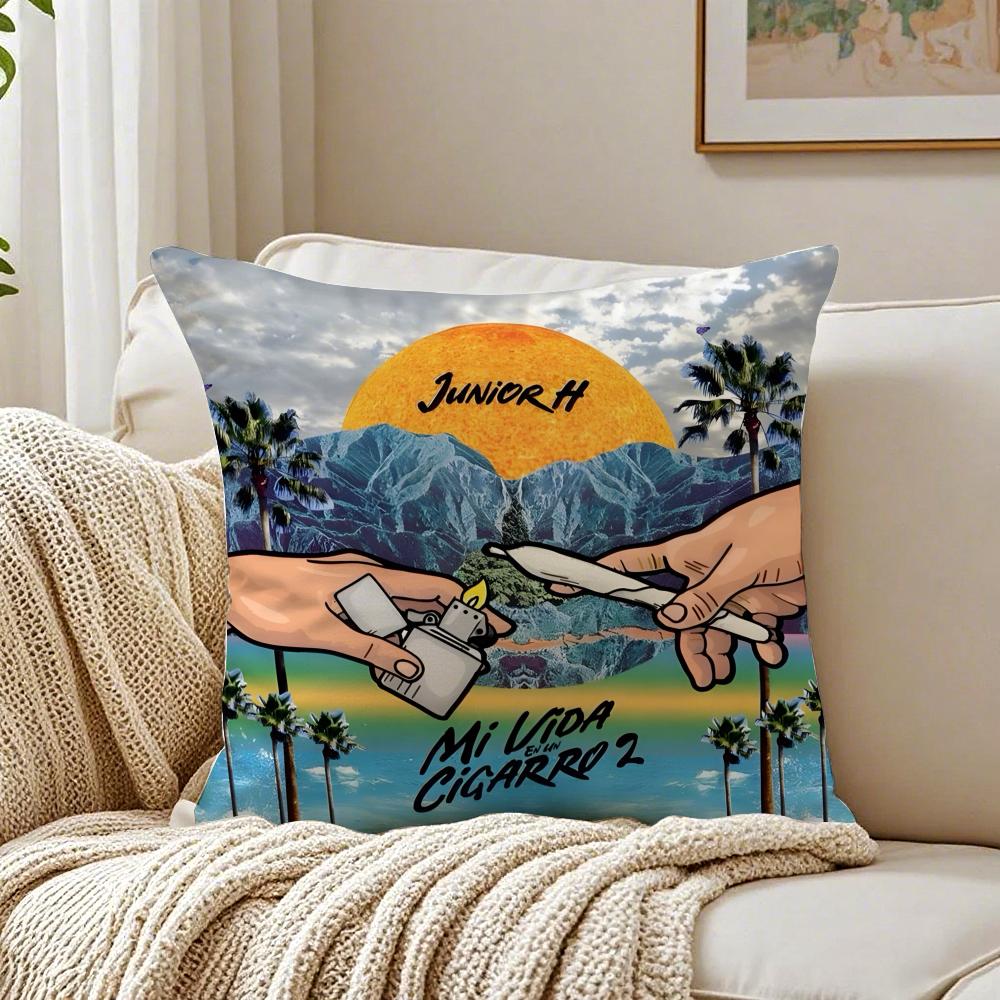 Regional Mexican Singer Sad Boy JJunior H Cushion Cover Pillowcase Antidustmite living Room Sofa Decor Cushion Room