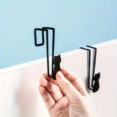 1KS Háčky Nahoru Kreslený Kuchyňský Závěsný Držák Stojan Gadget Věšák Humanoidní Dveřní Hák Kuchyňské Dveře Zadní Háčky