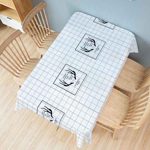 

Ins Nordic Обеденный стол скатерть хлопок лен водонепроницаемый коврик для стола чехлы скатерть прямоугольная домашняя комната украшение текстиль 60x60 cm