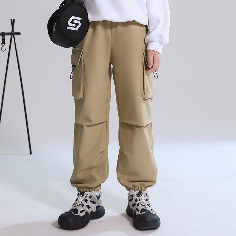 Children's Durable Sports and Workwear Pants for Boys and Girls: Spring and Autumn School Uniform and Mountaineering Options