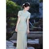 Summer cheongsam green 1011 new improved new Chinese-style young temperament dress high-end test dress