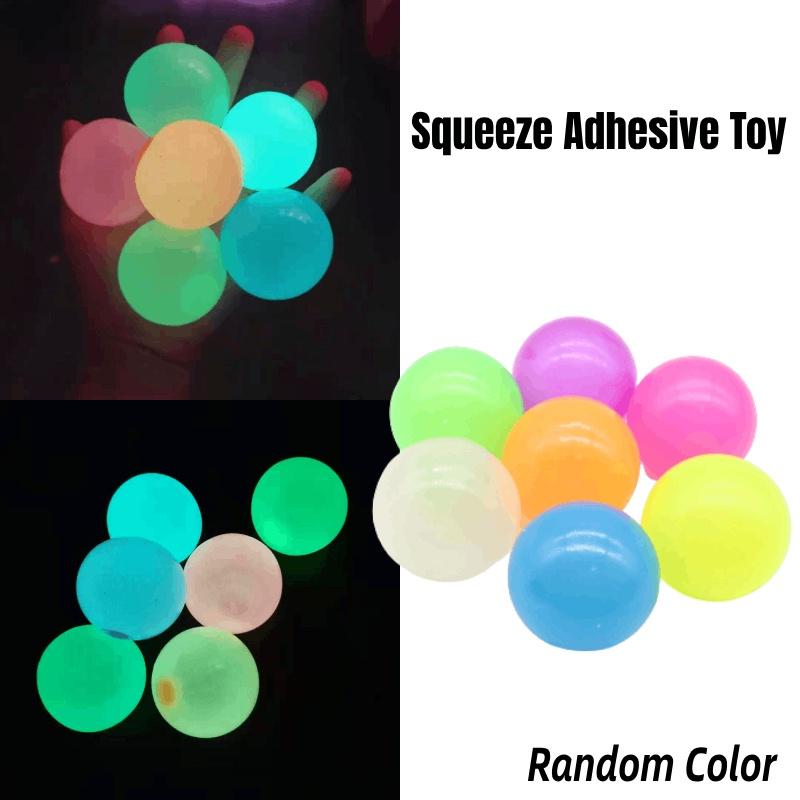 Glow-in-the-dark Sticky Target Ball For Stress Relief Interactive Toy For Family Fun Direct From Manufacturer