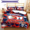 3pcs Football Team (23) Design Cover Set - HD Printed Bedding with 1 Cover and 2 Pillowcases - Perfect for Home and Dorm Decor