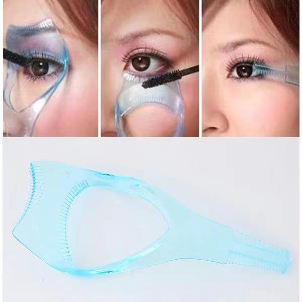 

3 в 1 тушь для макияжа щитовая защита для бигуди аппликатор расческа направляющая карта макияж красота косметический инструмент инструменты для ресниц синий