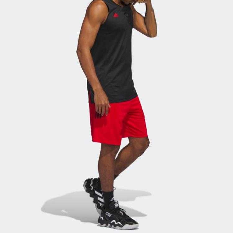 Adidas Three Stripes Quick-Dry Basketball Shorts Men Shorts Light-Crimson IC2456