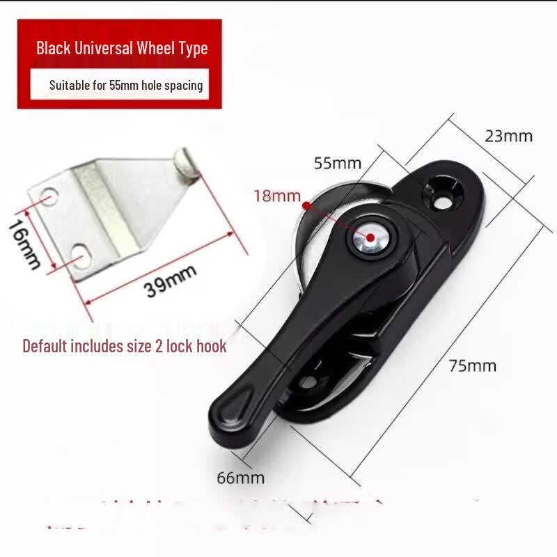 Universal Aluminum Alloy Sliding Window Crescent Lock