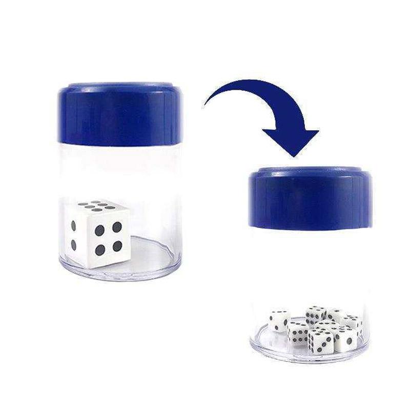 Novelty Funny Dice in a Cup Magic Trick Role Playing Props Illusion Mentalismo Magician  Prank Joke Toys For Kids Adults