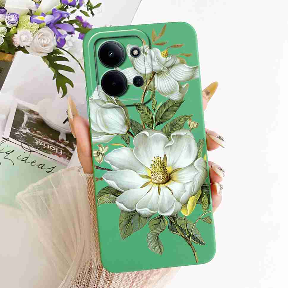 For Xiaomi Redmi 15C 4G Case Cute Couple Flower Cartoon Cover Phone Case For Xiaomi Redmi 15C Redmi15C 4G 5G Back Cover Capa