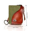 Vintage Car Key Bag Stitching Storage Card Bag Retro Women's Leather  Coin Purse  Coin