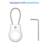 HdoorLink For Apple AirTag Tracker GPS Locator Keychain Protector Cover Safety Lock Protective Case Anti Lost Secure Holder For AirTags