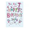 Simon Elvin 7th Birthday Greetings Card (Pack of 6)