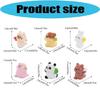 6Pcs Tiny Cats Mini Resin Dog Figurines for Fairys Garden Decorations,Miniatures Dollhouses Accessories,Crafts Ornament