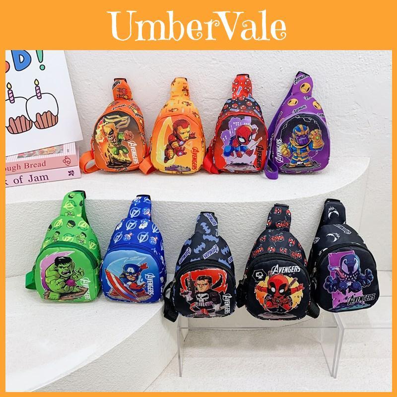 Avengers Spider Man Kids Chest Bag With Polyester Lining And Breathable Durable Design For Preschool Children