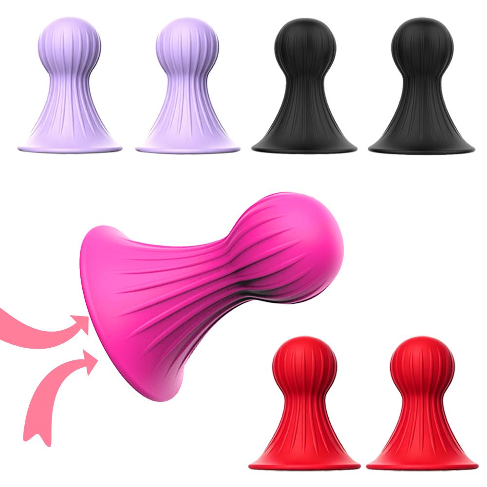 Silicone Nipple Suckers Set Soft Suction Cup Breast Teaser Sensual Nipple Stimulation Sex Toys Sensitive Nipple Play for Couples