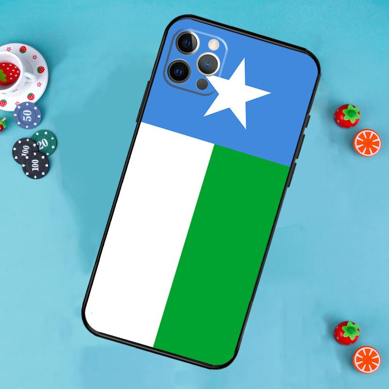 Puntland State Somali Flag Phone Case For iPhone 17 Air 13 16 15 11 12 14 Pro Max 13 12 mini 15 16 Plus 16e Cover Funda