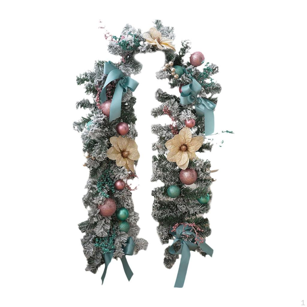 5.9ft Christmas Garland for Door Display and Event Decoration
