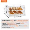 VEVOR Vetrina per Pasticceria, Vetrina da Banco Commerciale a 2 Piani per Panetteria, Scatola Espositore in Acrilico con Accesso Posteriore e Ripiani Rimovibili