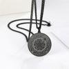  Vintage Magic Array Pentagram Crescent Circle Necklace Sun Moon Star Good Luck Eternal Love Neck Chain Amulet Jewelry