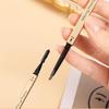 Gold Double-Headed Triangular Eyebrow Pencil: Ultra-Fine, 3D Sketch, Waterproof & Smudge-Proof.