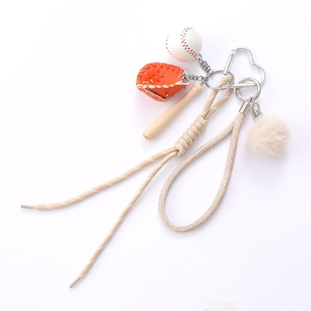 Stylish Design Baseball Braid Rope Pendant Hanging Chain Braided Bag Charm  Handbag Accessory