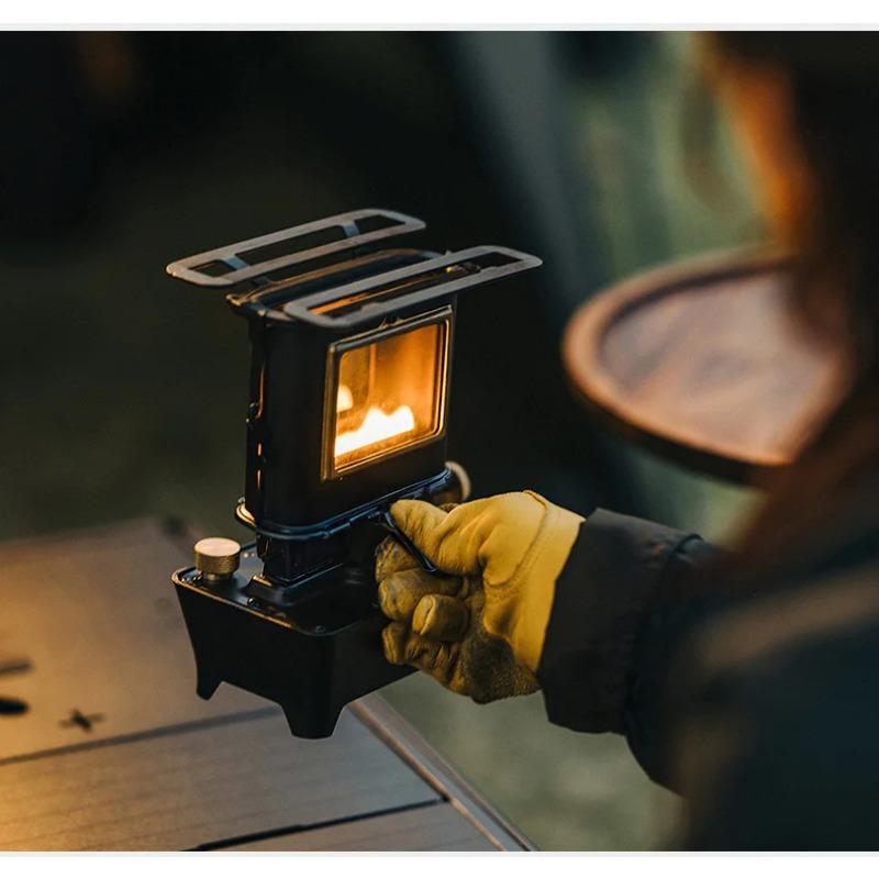 Thous Winds Firedance Oil Lamp Stove Portable Outdoor Retro Camping Lantern Emotion Lights Burner Stove Camping Supplies