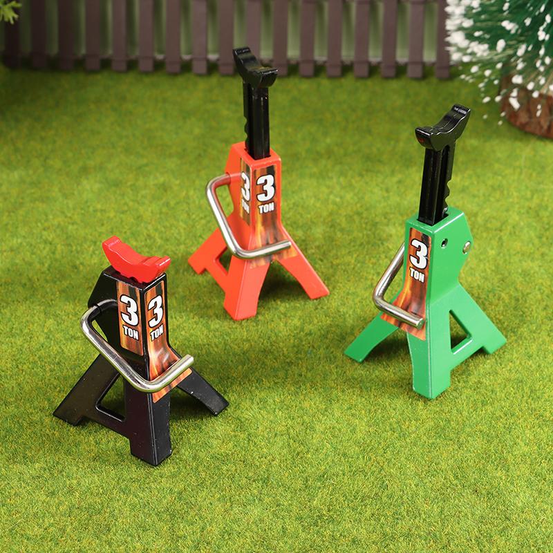 Floor Simulation Jack Stands Lift Pair Rack For Remote Toy Car Truck Tire Change Lifting Support Stand Scene Accessories